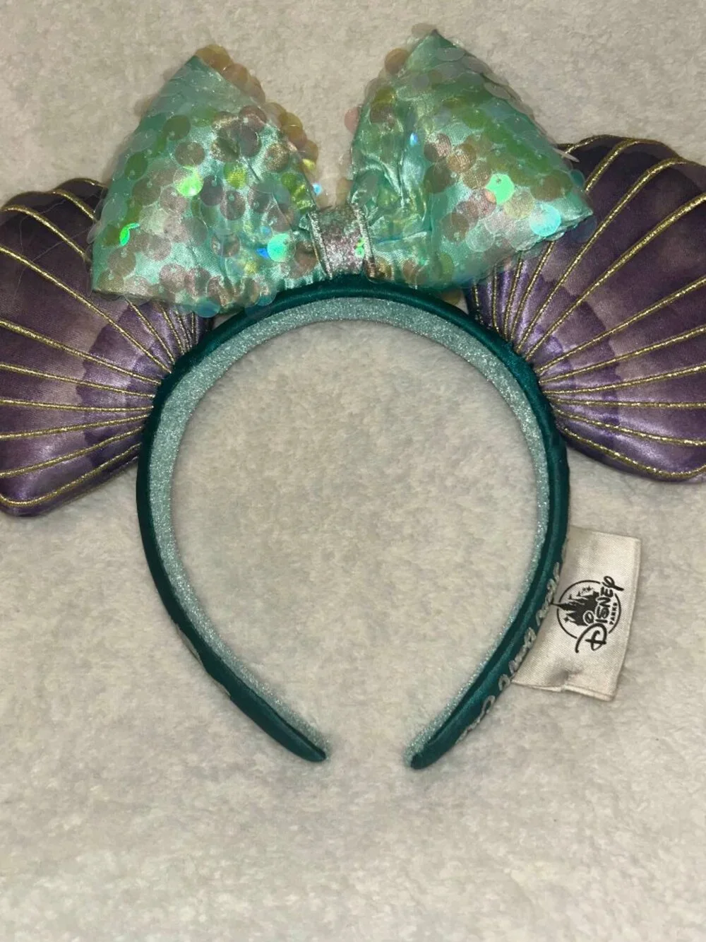 Disney Parks Little Mermaid Ariel Seashell Minnie Mouse Ears Headband